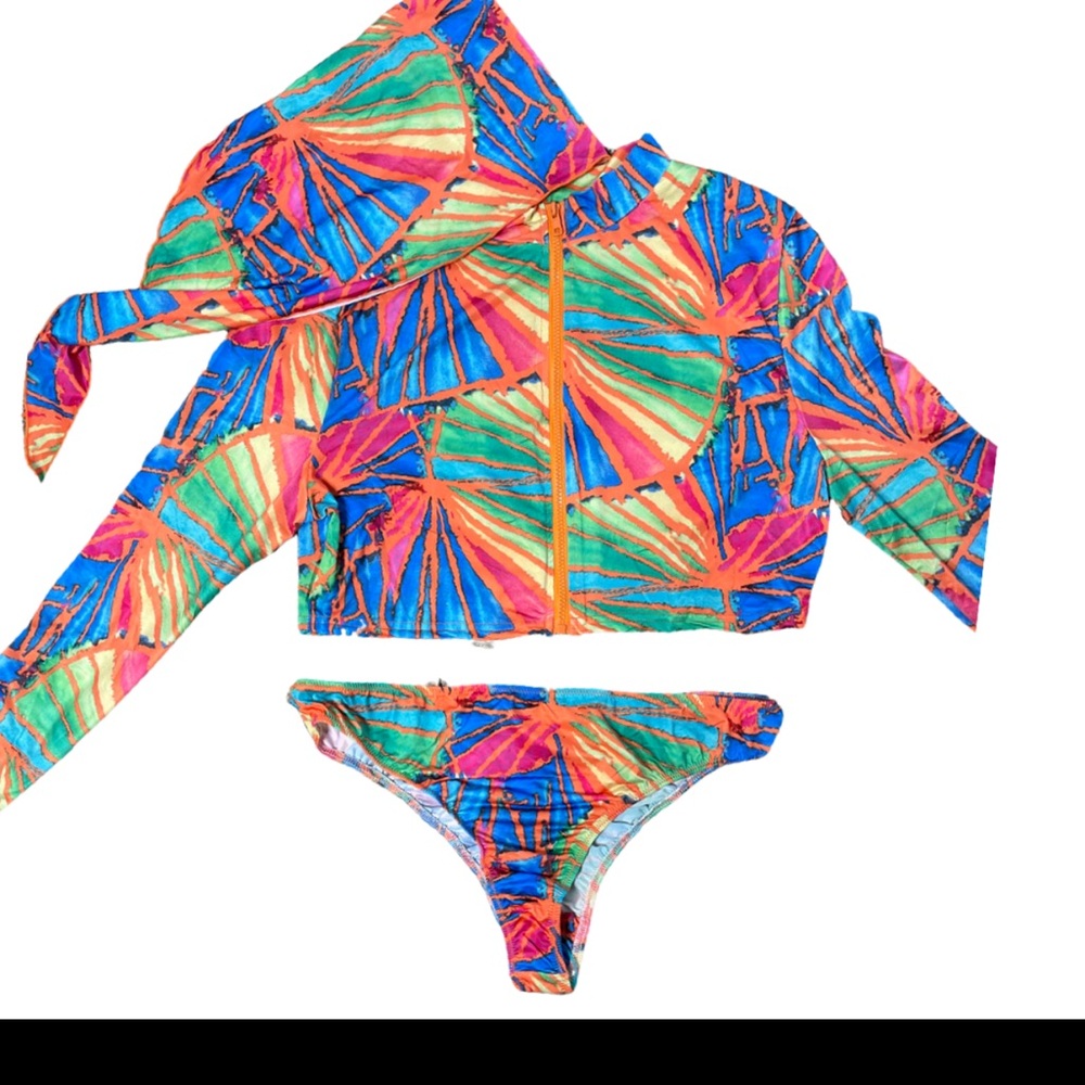 Colorful 3 Piece Swim Set